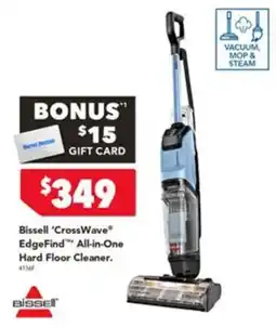 Harvey Norman Bissell 'CrossWave' EdgeFind All-in-One Hard Floor Cleaner offer