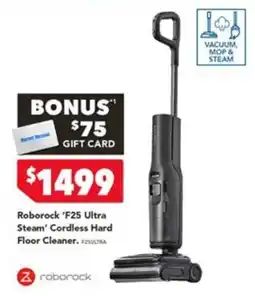 Harvey Norman Roborock 'F25 Ultra Steam' Cordless Hard Floor Cleaner offer