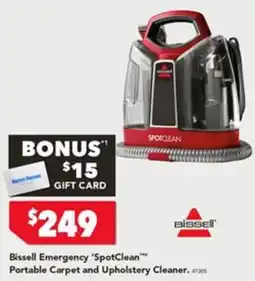 Harvey Norman Bissell Emergency 'SpotClean' Portable Carpet and Upholstery Cleaner offer