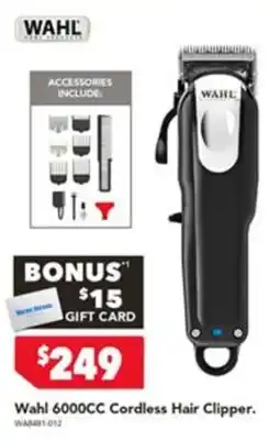 Harvey Norman Wahl 6000CC Cordless Hair Clipper offer