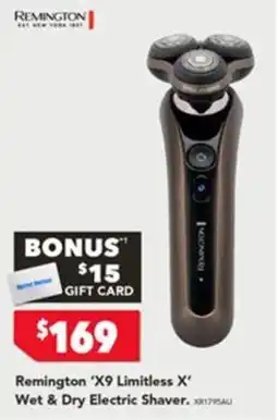 Harvey Norman Remington 'X9 Limitless X' Wet & Dry Electric Shaver offer
