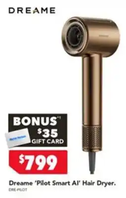 Harvey Norman Dreame 'Pilot Smart AI' Hair Dryer offer