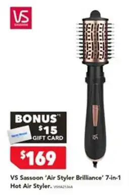 Harvey Norman VS Sassoon 'Air Styler Brilliance' 7-in-1 Hot Air Styler offer