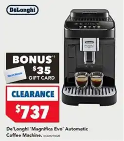Harvey Norman De'Longhi 'Magnifica Evo' Automatic Coffee Machine offer