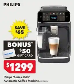 Harvey Norman Philips 'Series 5500' Automatic Coffee Machine offer