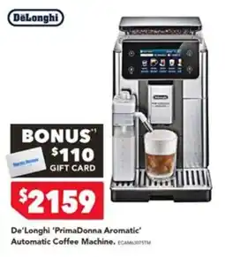 Harvey Norman De'Longhi 'PrimaDonna Aromatic' Automatic Coffee Machine offer