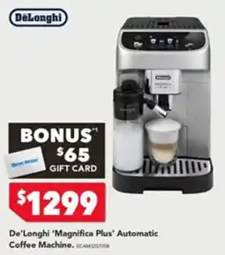 Harvey Norman De'Longhi 'Magnifica Plus' Automatic Coffee Machine offer
