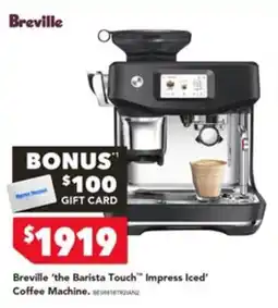 Harvey Norman Breville 'the Barista Touch' Impress Iced' Coffee Machine offer