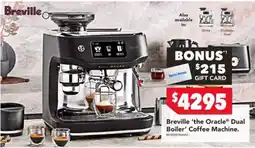 Harvey Norman Breville 'the Oracle' Dual Boiler Coffee Machine offer