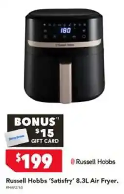 Harvey Norman Russell Hobbs 'Satisfry' 8.3L Air Fryer offer