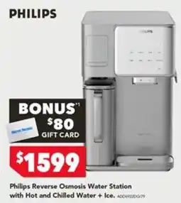 Harvey Norman Philips Reverse Osmosis Water Station with Hot and Chilled Water + Ice offer