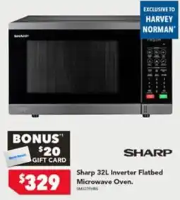 Harvey Norman Sharp 32L Inverter Flatbed Microwave Oven offer