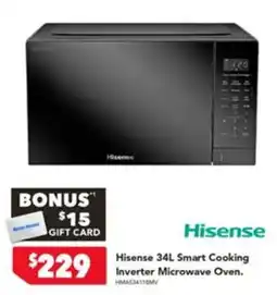 Harvey Norman Hisense 34L Smart Cooking Inverter Microwave Oven offer
