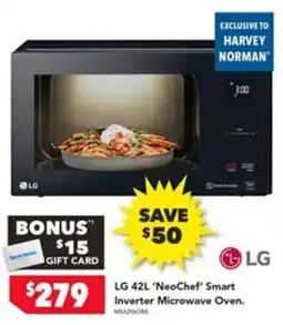 Harvey Norman LG 42L 'NeoChef' Smart Inverter Microwave Oven offer