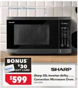 Harvey Norman Sharp 32L Inverter Airfry Convection Microwave Oven offer