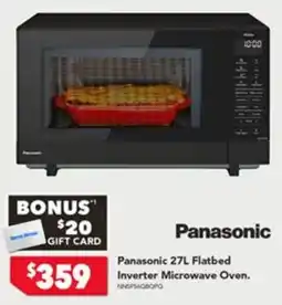 Harvey Norman Panasonic 27L Flatbed Inverter Microwave Oven offer
