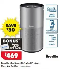 Harvey Norman Breville 'the SmartAir' Viral Protect Max' Air Purifier offer