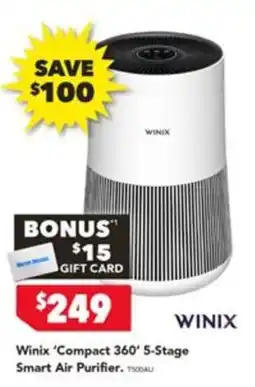 Harvey Norman Winix 'Compact 360' 5-Stage Smart Air Purifier offer