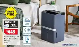 Harvey Norman Ausclimate Large 35L Smart Dehumidifier - Charcoal offer