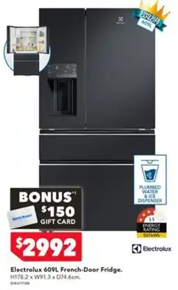 Harvey Norman Electrolux 609L French-Door Fridge offer
