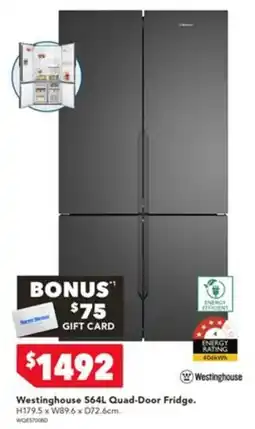 Harvey Norman Westinghouse 564L Quad-Door Fridge offer