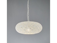 Luna Perforated Metal Pendant Light, Ellipse
