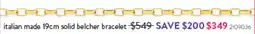 Goldmark Italian made solid belcher bracelet offer