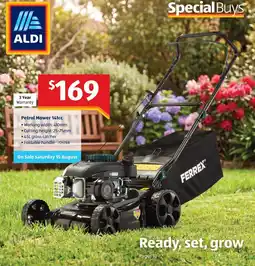 ALDI Petrol Mower 141cc offer