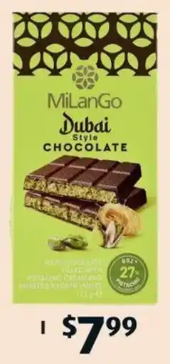 ALDI MiLanGo Dubai Style Chocolate Block offer