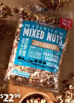 ALDI Forresters Dry Roasted Mixed Nuts offer