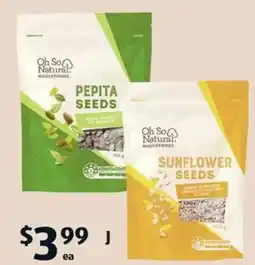 ALDI Oh So Natural Wholefoods Pepita Seeds offer