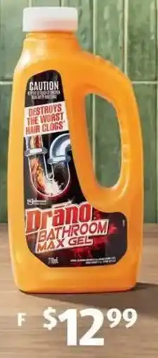 ALDI Drano Bathroom Max Gel offer