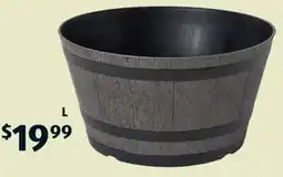 ALDI Whiskey Barrel Planter offer