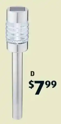 ALDI Solar Bollard Stake Light offer