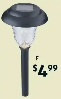 ALDI Solar Bollard Light offer