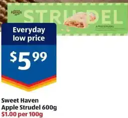 ALDI Sweet Haven Apple Strudel offer