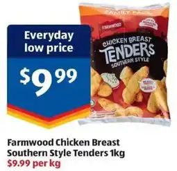 ALDI Farmwood Chicken Breast Southern Style Tenders offer