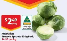 ALDI Australian Brussels Sprouts offer