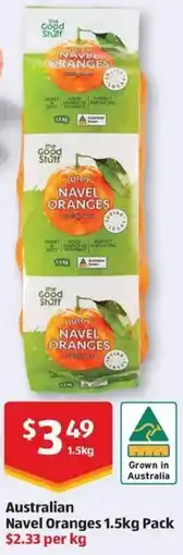 ALDI Australian Navel Oranges offer