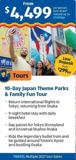 ALDI 10-Day Japan Theme Parks & Family Fun Tour offer