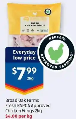 ALDI Broad Oak Farms Fresh RSPCA Approved Chicken Wings offer