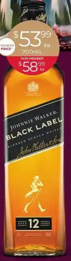 Porters Johnnie Walker Black Label Whisky offer