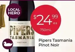 Porters Pipers Tasmania Pinot Noir offer