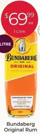Porters Bundaberg Original Rum offer