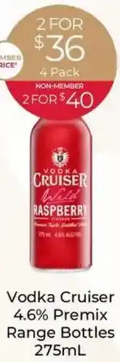 Porters Vodka Cruiser 4.6% Premix Range Bottles offer