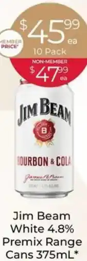 Porters Jim Beam White 4.8% Premix Range Cans offer