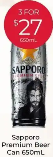 Porters Sapporo Premium Beer Can offer