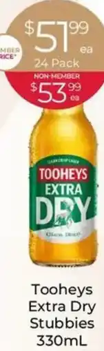 Porters Tooheys Extra Dry Stubbies offer