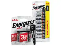 Foodworks Energizer Max Alkaline Batteries AA 10 Pack or AAA 8 Pack offer