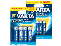 Varta High Energy Batteries AA/ AAA 4 Pack
